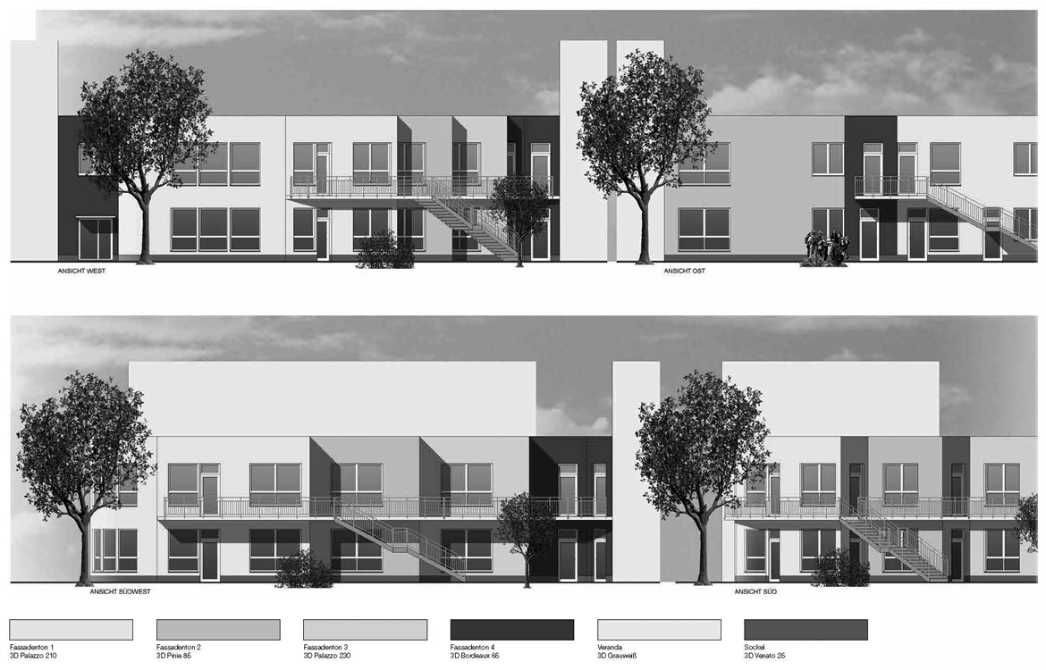Architekturansichten einer Kindertagesstätte